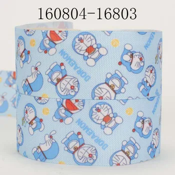 10/20/50/100 ярдов 1-1 / 2 (38 мм) Прекрасная Лента с Японским Мультяшным Рисунком Doraemon, Лента из Полиэстера в Крупный рубчик 