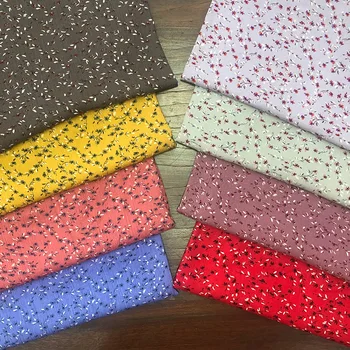 Женские ткани из вискозы, вискозы и хлопка с принтом в виде мягких ромашек, используемые для пошива летних платьев швейные материалы